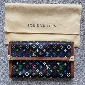 Louis Vuitton X Takashi Murakami Porto Tresor International Tri-Fold Long Wallet